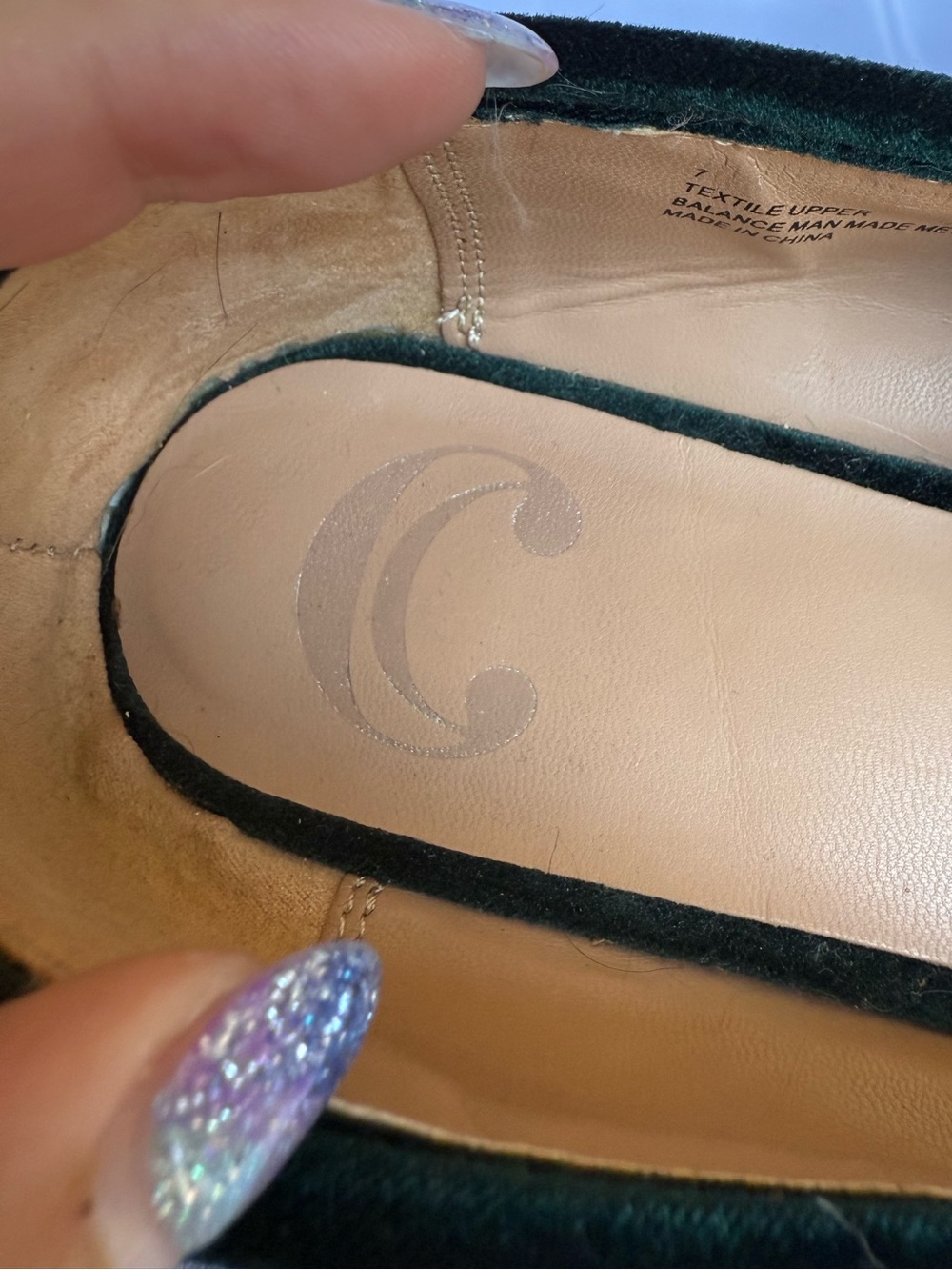 Charming Charlie Emerald Green Velvet Horsebit Loafers Size 7 - Picture 8 of 9